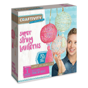Craftivity Super String Lanterns - Angled view of front of package
