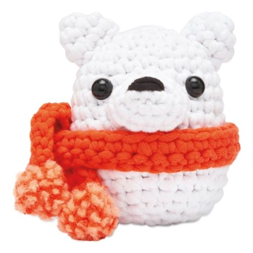 The Woobles Beginner Crochet Amigurumi Kit - Polar Bear, Crochet