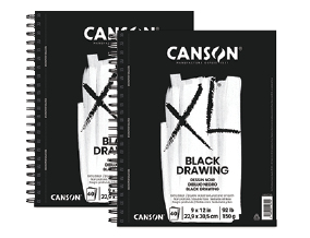 Canson XL Black Drawing Pad, 7 x 10, 40 Shts./Pad 