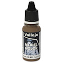Vallejo Acrylic Model Color Paint - Leather Brown, 18 ml