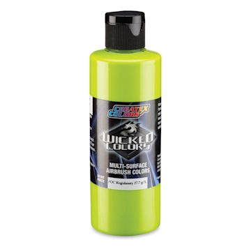 Open in modal - Createx Wicked Colors Airbrush Color - Opaque Limelight Green, 4 oz, Bottle