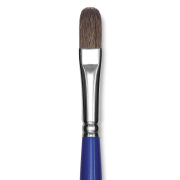 Blick Scholastic Red Sable Brush - Filbert, Long Handle, Size 12