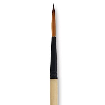 Open in modal - Dynasty Black Gold Brush - Script, Short Handle, Size 4 close up