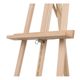 Blick Studio Inclinable Lyre Easel canvas shelf is adjusted with a ratchet system.