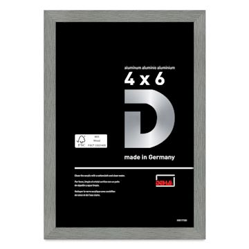 Open in modal - Deha Design Tribeca Frame - Gray, 4" x 6" with Easel Back