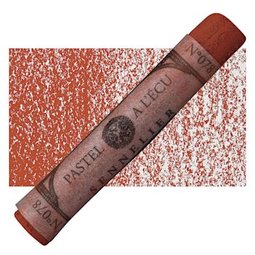 Open in modal - Sennelier Soft Pastel - Vermilion Brown pastel and swatch