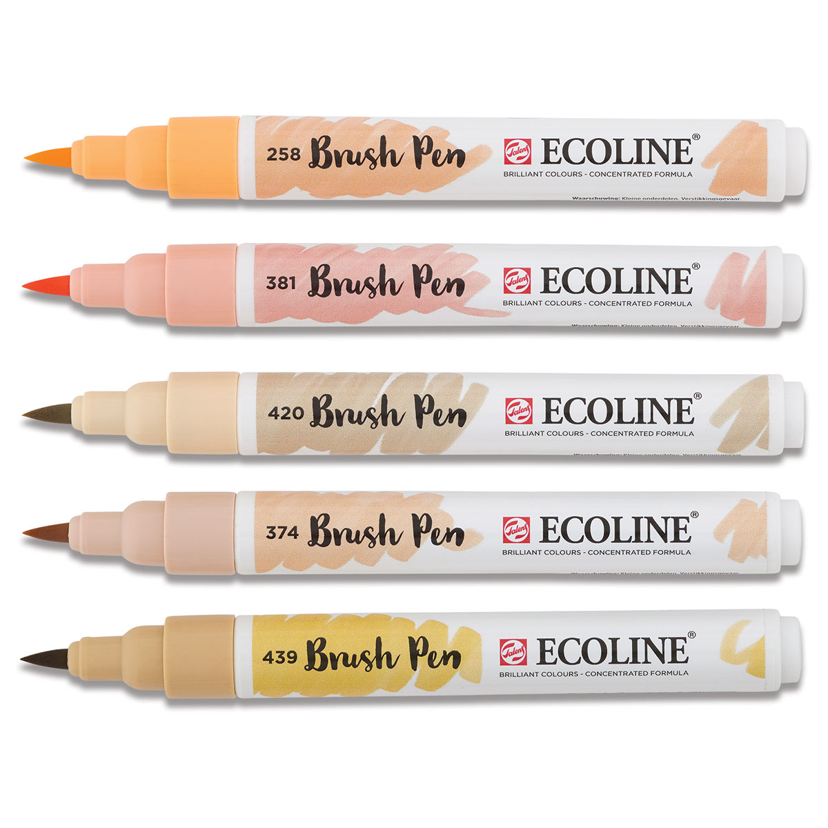 Royal Talens Ecoline Liquid Watercolor Brush Pen, Set of 15 Colors  (11509003)