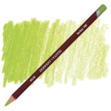 Open in modal - Derwent Pastel Pencil - May Green pencil and swatch