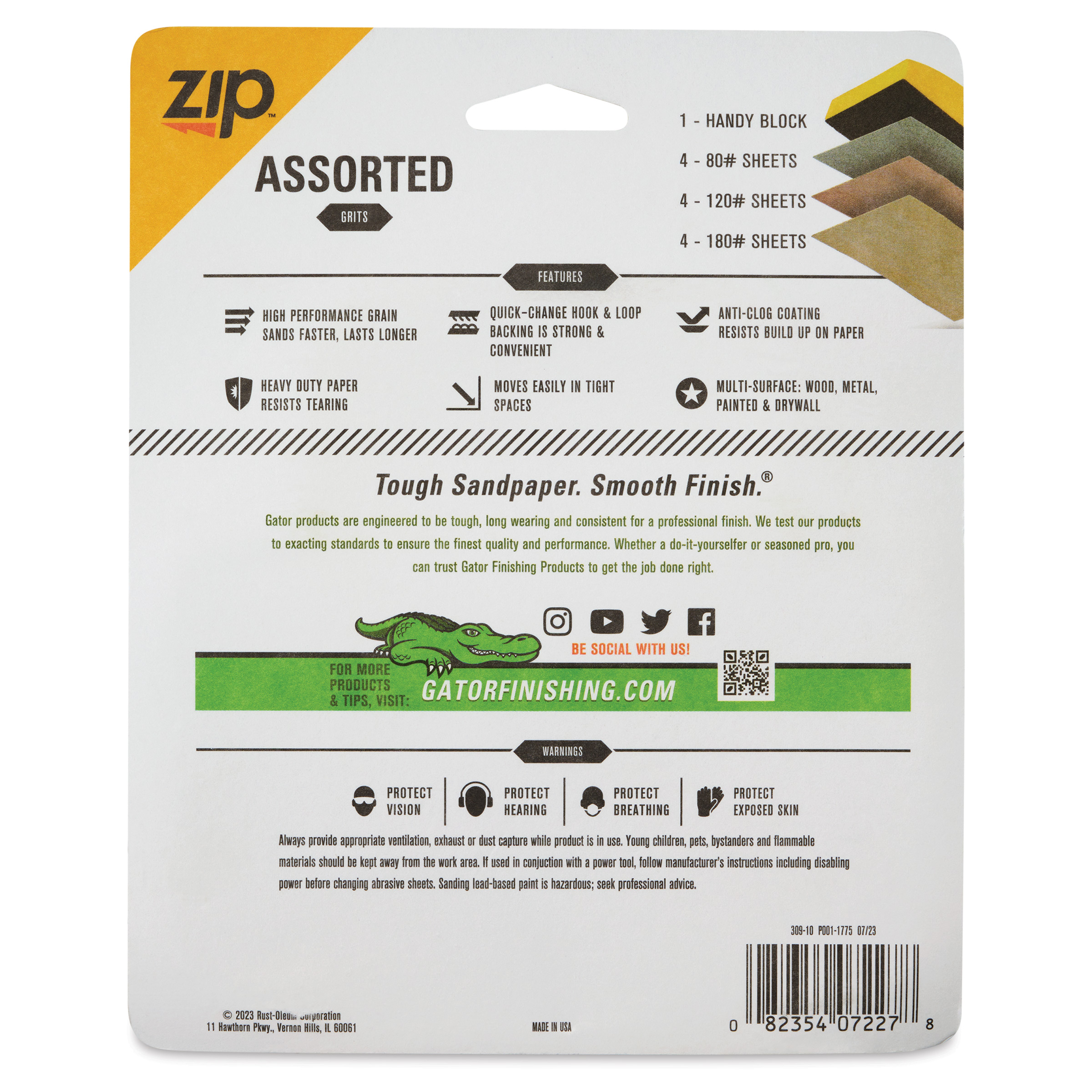Gator Zip Handy Block Quick-Change Sanding Kit - Set of 13 | BLICK