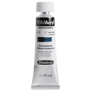 Open in modal - Schmincke Primacryl Professional Acrylic Paint - Phthalo Turquoise, 60 ml Tube