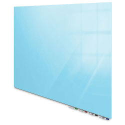 Ghent Aria Magnetic Glassboard - 3 ft x 4 ft, Blue