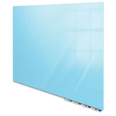 Ghent Aria Magnetic Glassboard - 3 ft x 4 ft, Blue