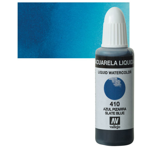 Vallejo Liquid Watercolor - Slate Blue, 32 ml