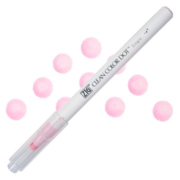 Open in modal - Zig Clean Color Dot Marker - Baby Pink, swatch and marker