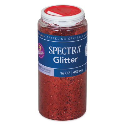 Spectra Sparkling Crystals Glitter - 16 oz, Red