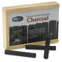 White Compressed Charcoal, (single stick) - iartsupplies