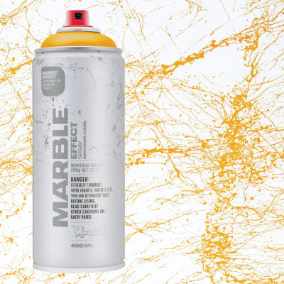 Montana Marble Effect Spray - Yellow, 11 oz can with swatch