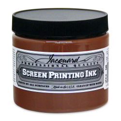 Jacquard Screen Printing Ink - Opaque Brown, 16 oz