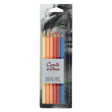 6-Color Portrait Pastel Pencil Set