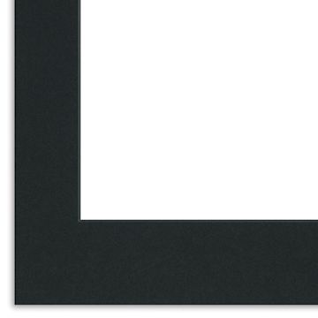 Open in modal - Crescent Select Conservation Solids Pre-Cut Mats - Closeup of Dark Gray Corner
