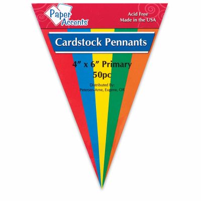 Paper Accents Cardstock Pennant - Front of package