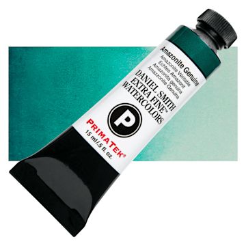 Open in modal - Daniel Smith Extra Fine Watercolor - PrimaTek, Amazonite Genuine, 15 ml Tube and swatch