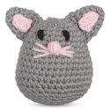 Leisure Arts Crochet Pudgies Kit - Kitty, 3" Height