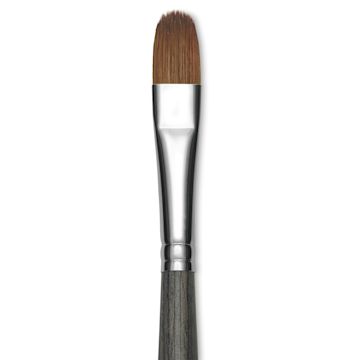 Open in modal - Da Vinci Colineo Synthetic Kolinsky Sable Brush - Filbert, Size 12, Long Handle, close-up
