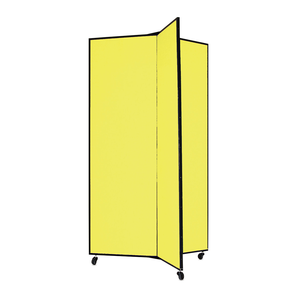 Screenflex Mobile Display - 5 Ft 9", Yellow, 3 Panel | BLICK Art Materials