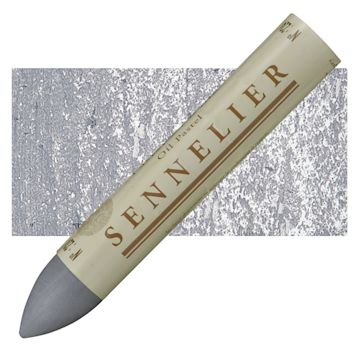 Open in modal - Sennelier Oil Pastel Grand - Medium Gray oil pastel and swatch