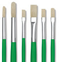 Blick White Bristle Brush Set - of 6