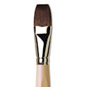 Da Vinci Petit Gris Pur Blue Squirrel Brush - Flat Wash, Short Handle, Size 30
