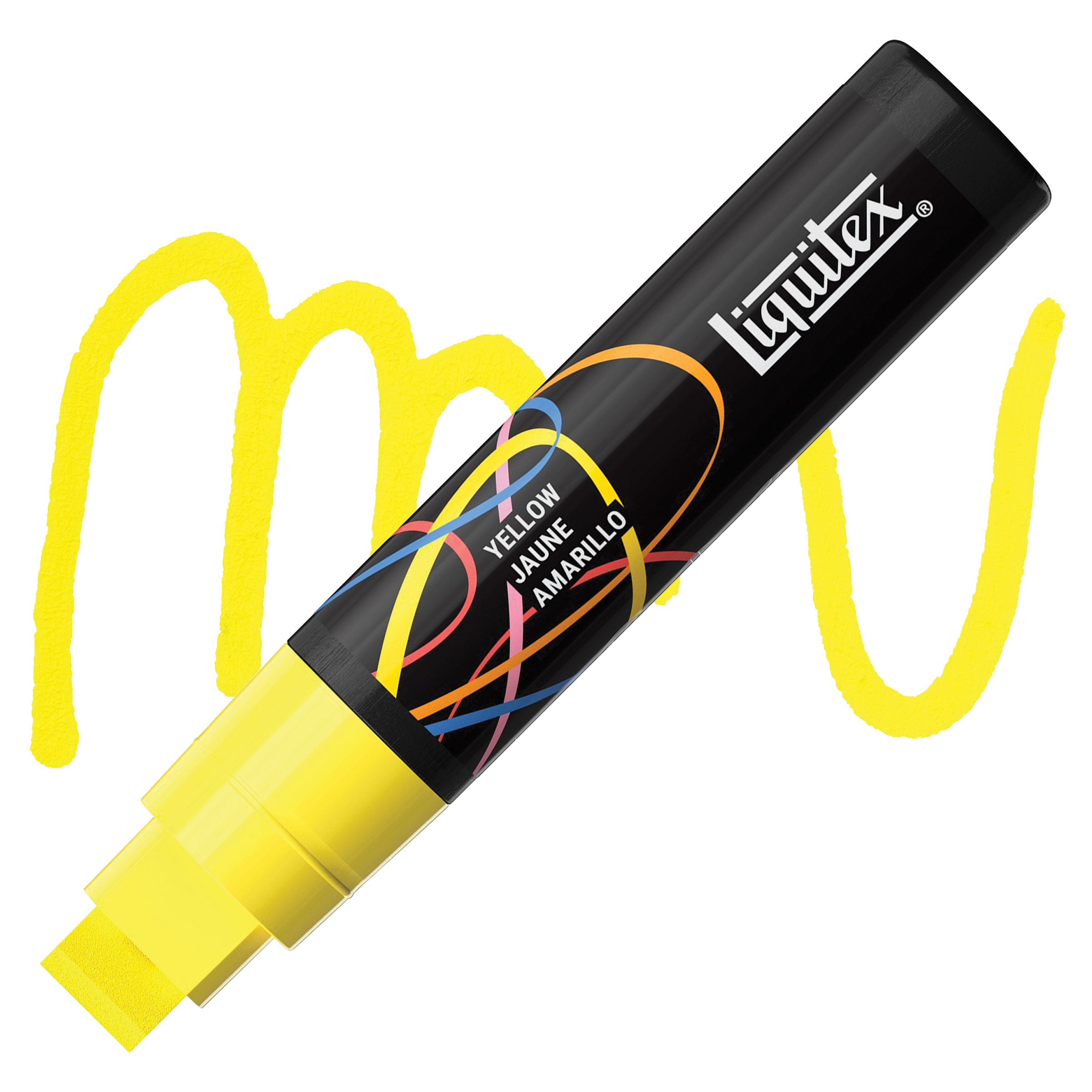 【Rick】計6ml Liquitex Marker - Yellow, Chisel Tip, 15 mm | BLICK Art Materials