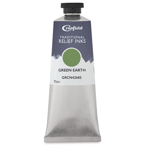 Cranfield Traditional Relief Ink - Green Earth, 75 ml