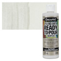 DecoArt Fluid Art Ready-To-Pour Acrylic - Pearl (Metallic), 8 oz Bottle