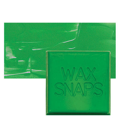 Enkaustikos Wax Snaps Encaustic Paints - Cobalt Green Light, 40 ml cake