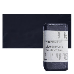 R&F Encaustic Paint Block - Prussian Blue, 40 ml, Block