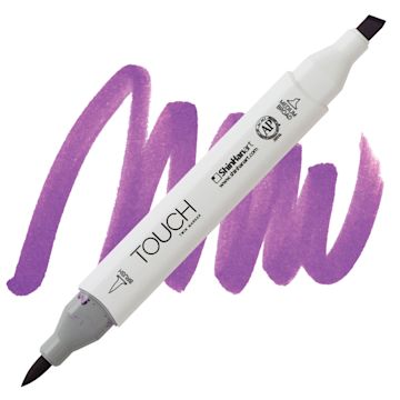 Open in modal - ShinHan Touch Twin Brush Marker - Light Violet P82 marker and swatch