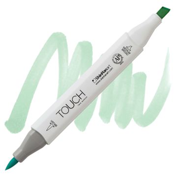 Open in modal - ShinHan Touch Twin Brush Marker - Jade Green B171 marker and swatch