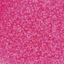 John Bead Czech Glass Seed Beads - Neon Pink, Color Lined, 10/0, 22 g vial