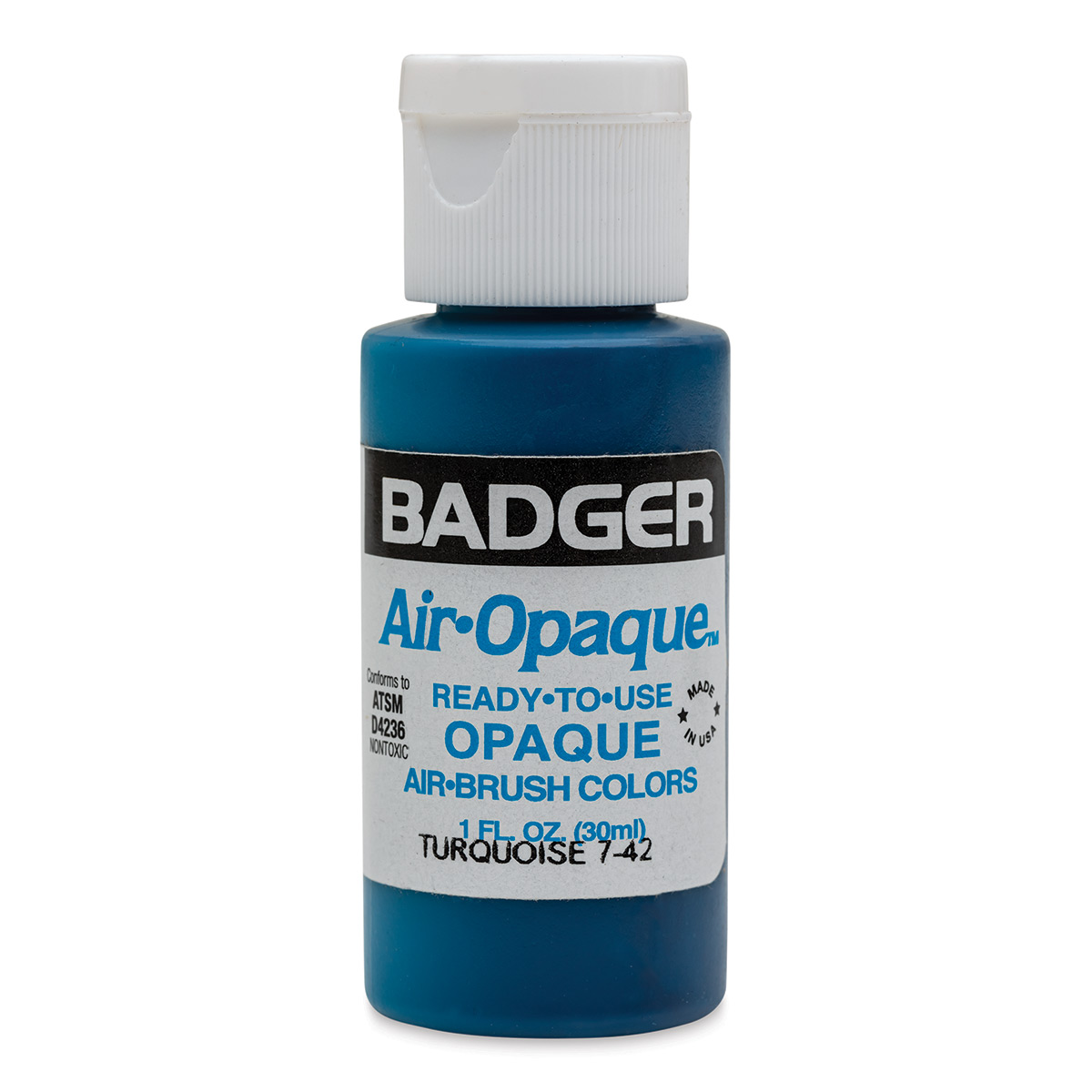Badger Air-Brush Co. 4-Ounce Woods and Water Airbrush Ready Water Based  Acrylic Paint, Aqua Blue