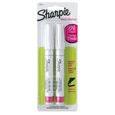 Sharpie Oil-Based Paint Marker - White, Medium Point, Pack of 2