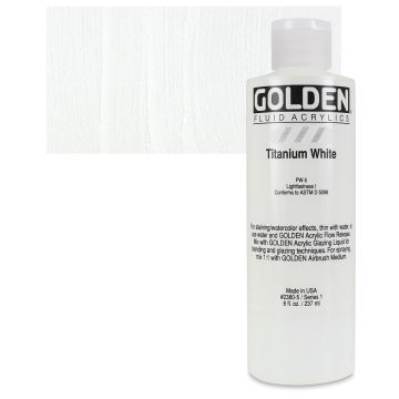 Golden Fluid Acrylics - Titanium White, 16 oz bottle