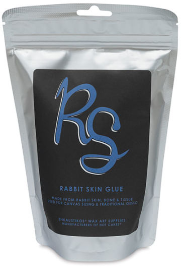 Enkaustikos Rabbit Skin Glue - Front view of Bag
