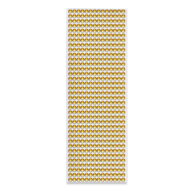 Gemstone Stickers - Gold, 4" x 6" Sheet