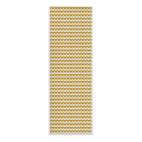 Gemstone Stickers - Gold, 4 x 6 Sheet