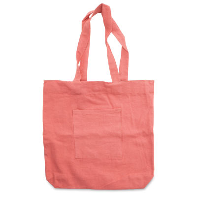 Harvest Import Washed Canvas Tote Bag - Pink, Front Pocket