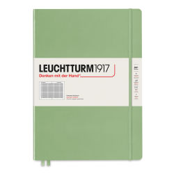 Leuchtturm1917 Squared Hardbound Notebook - Sage, Master Slim, 8-3/4" x 12-1/2"