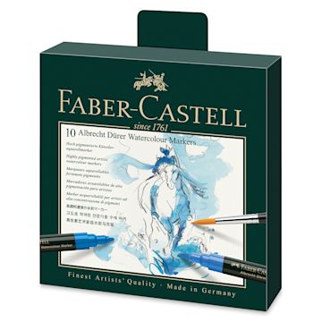 Open in modal - Faber-Castell Albrecht Dürer Watercolor Markers - Set of 10