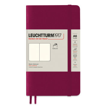 Leuchtturm1917 Blank Softcover Notebook - Port Red, 3-1/2" x 6"